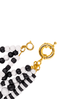 Ayoka Beaded 4 - in - 1 Cascading Chain – Black & White,Necklaces, Sassy Jones,