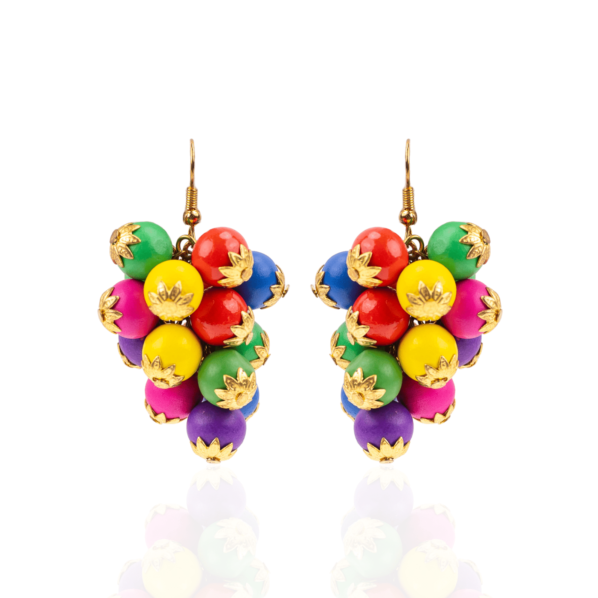 Ayoka Beaded Dangles - Confetti Pop,Earrings, Sassy Jones,