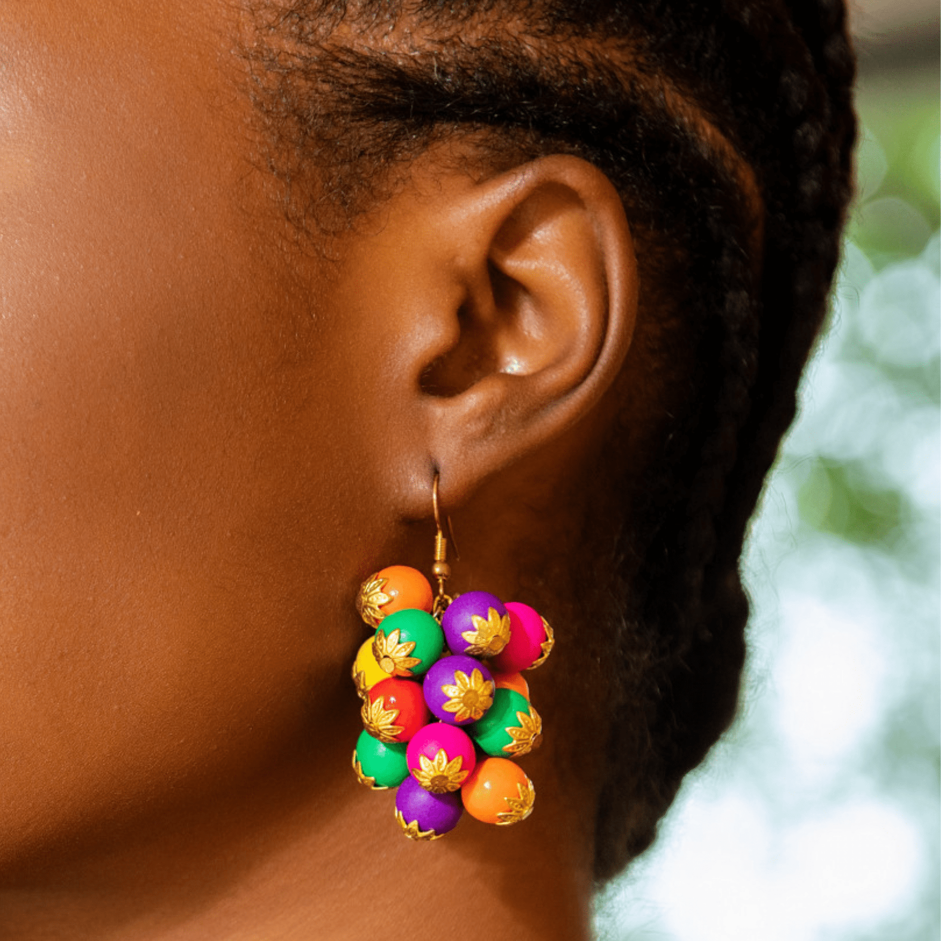 Ayoka Beaded Dangles - Confetti Pop