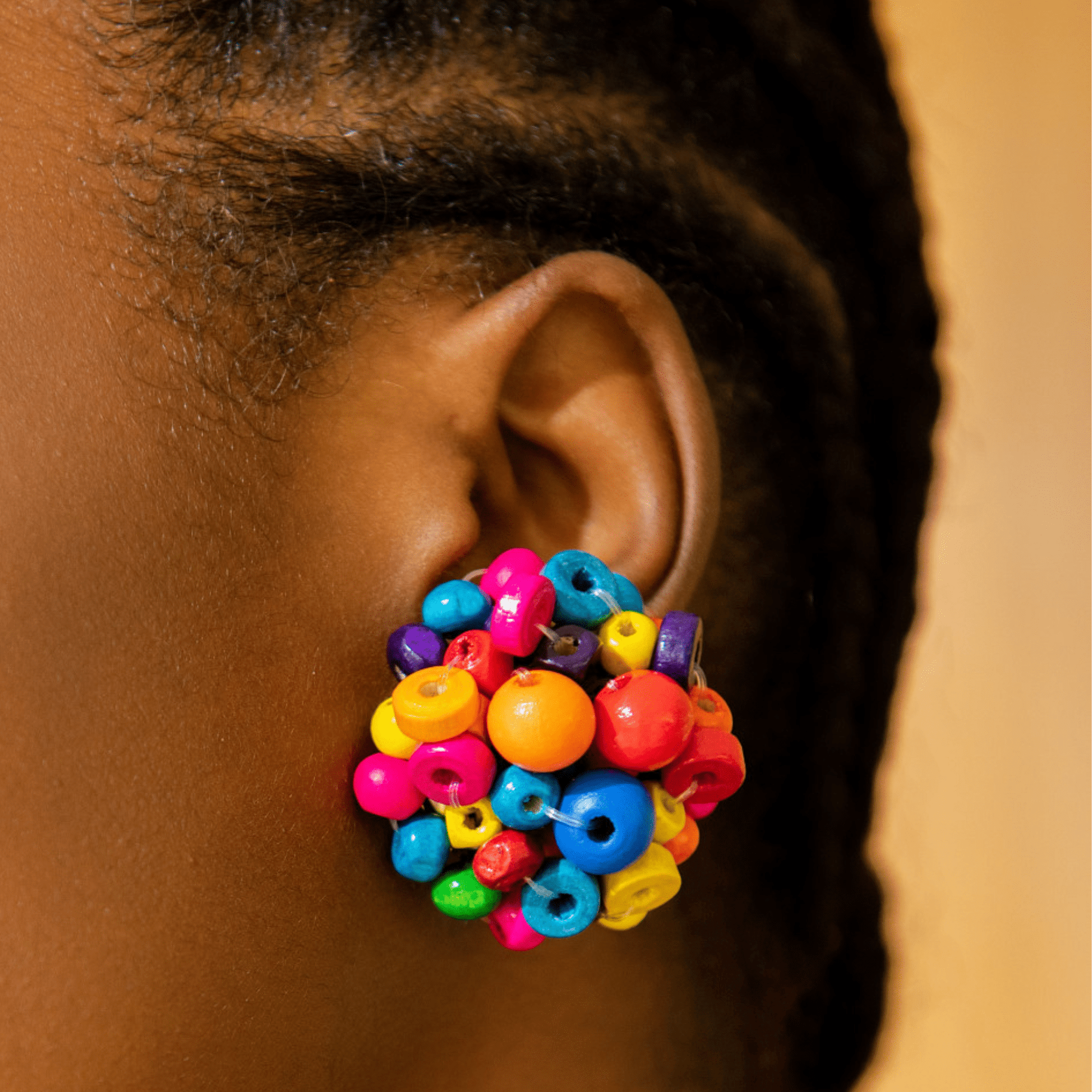 Ayoka Beaded Earrings - Confetti Pop,Earrings, Sassy Jones,
