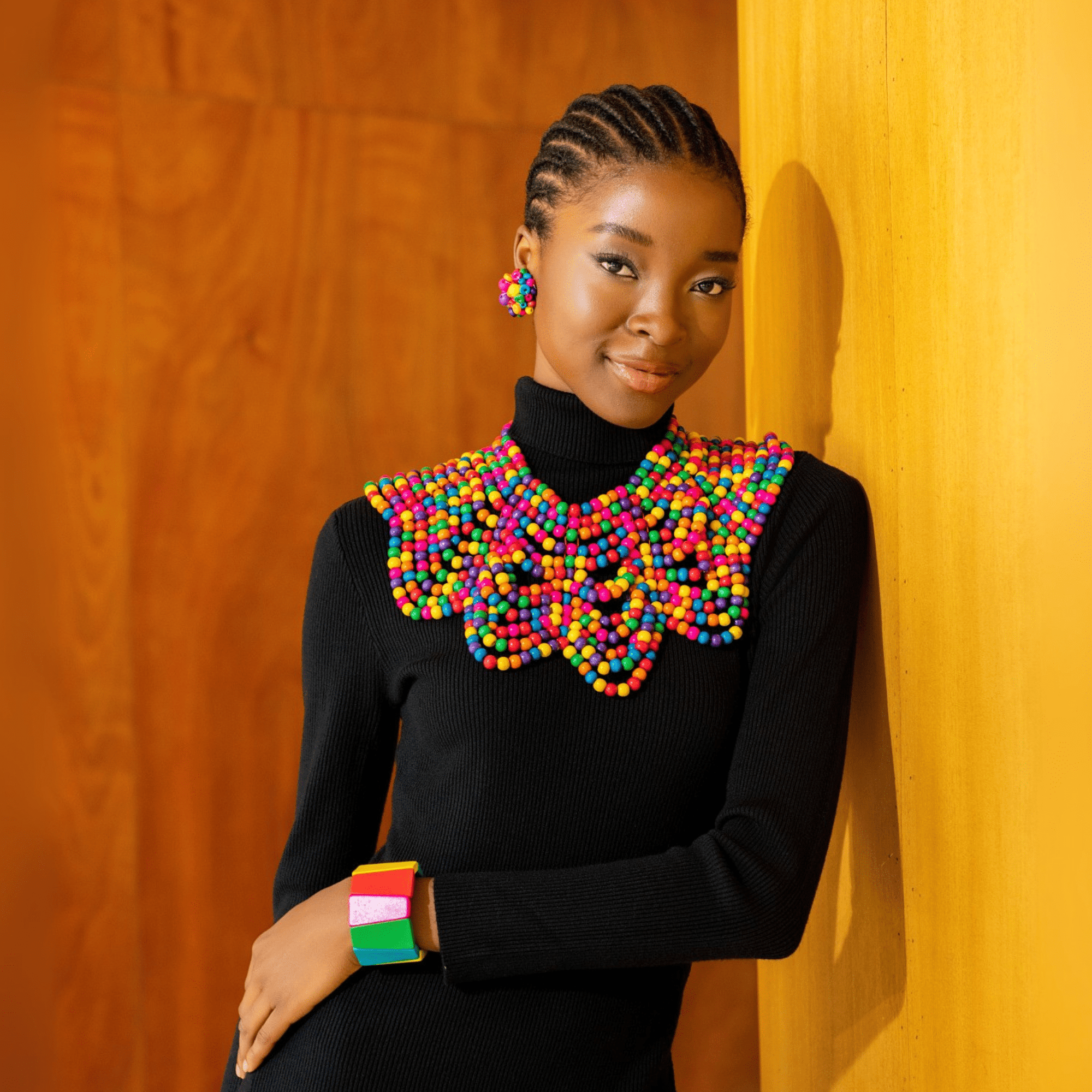 Ayoka Beaded Earrings - Confetti Pop,Earrings, Sassy Jones,