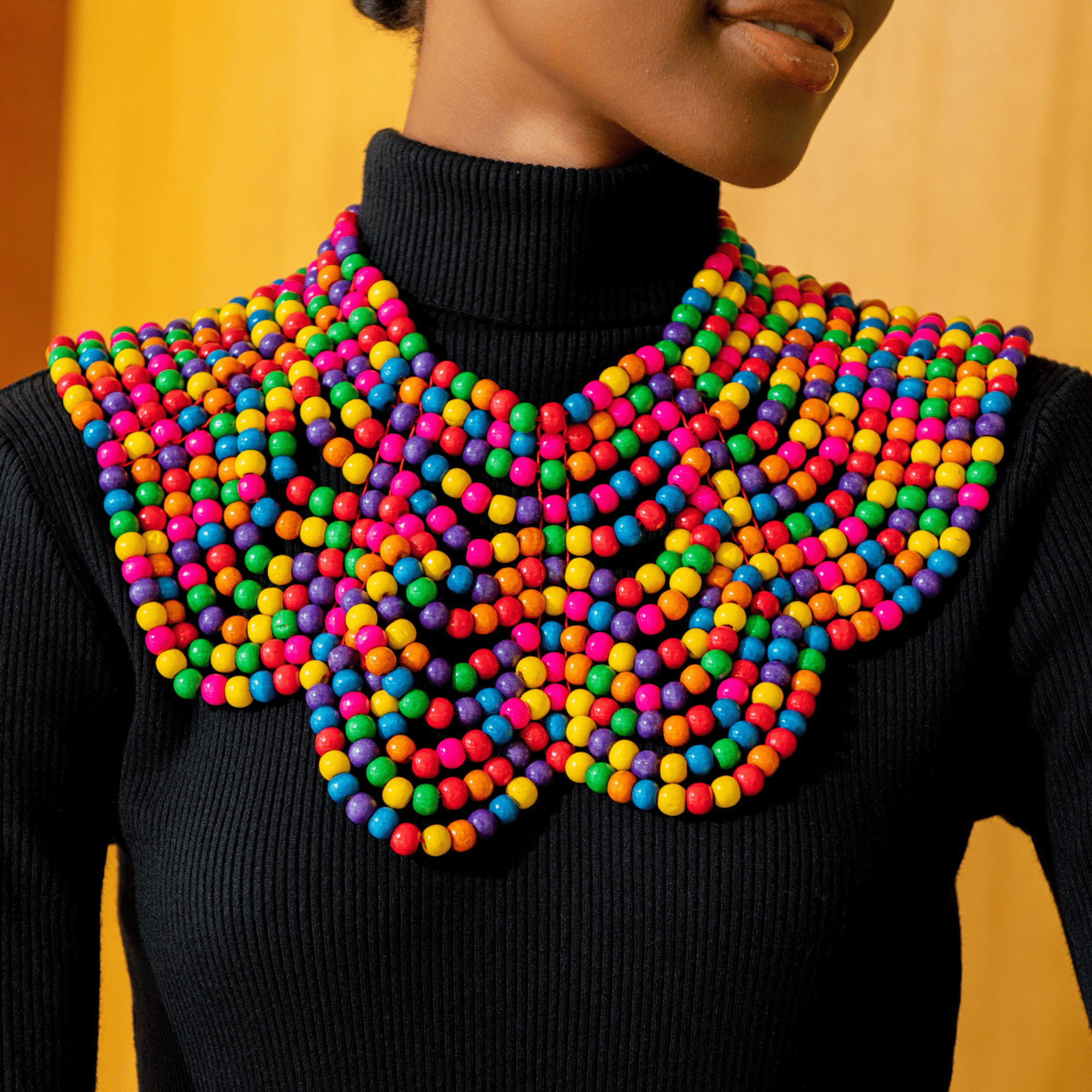 Ayoka Beaded Shoulder Chain - Confetti Pop,Necklaces, Sassy Jones,