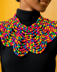 Ayoka Beaded Shoulder Chain - Confetti Pop,Necklaces, Sassy Jones,