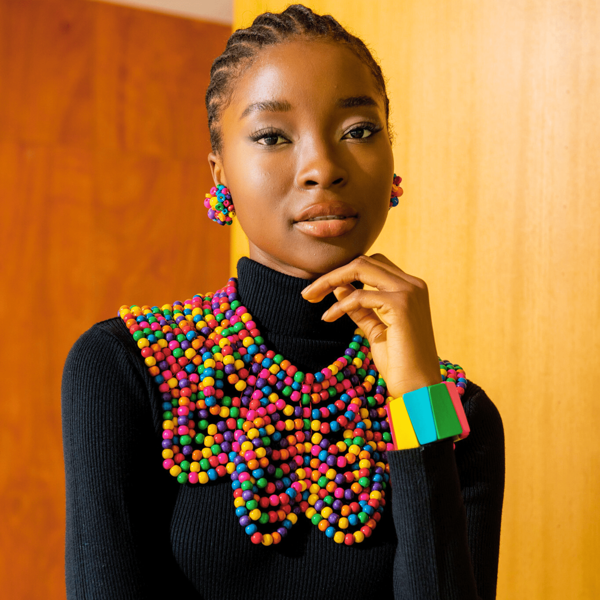 Ayoka Stretch Geometric Bracelet - Confetti Pop,Bracelets, Sassy Jones,