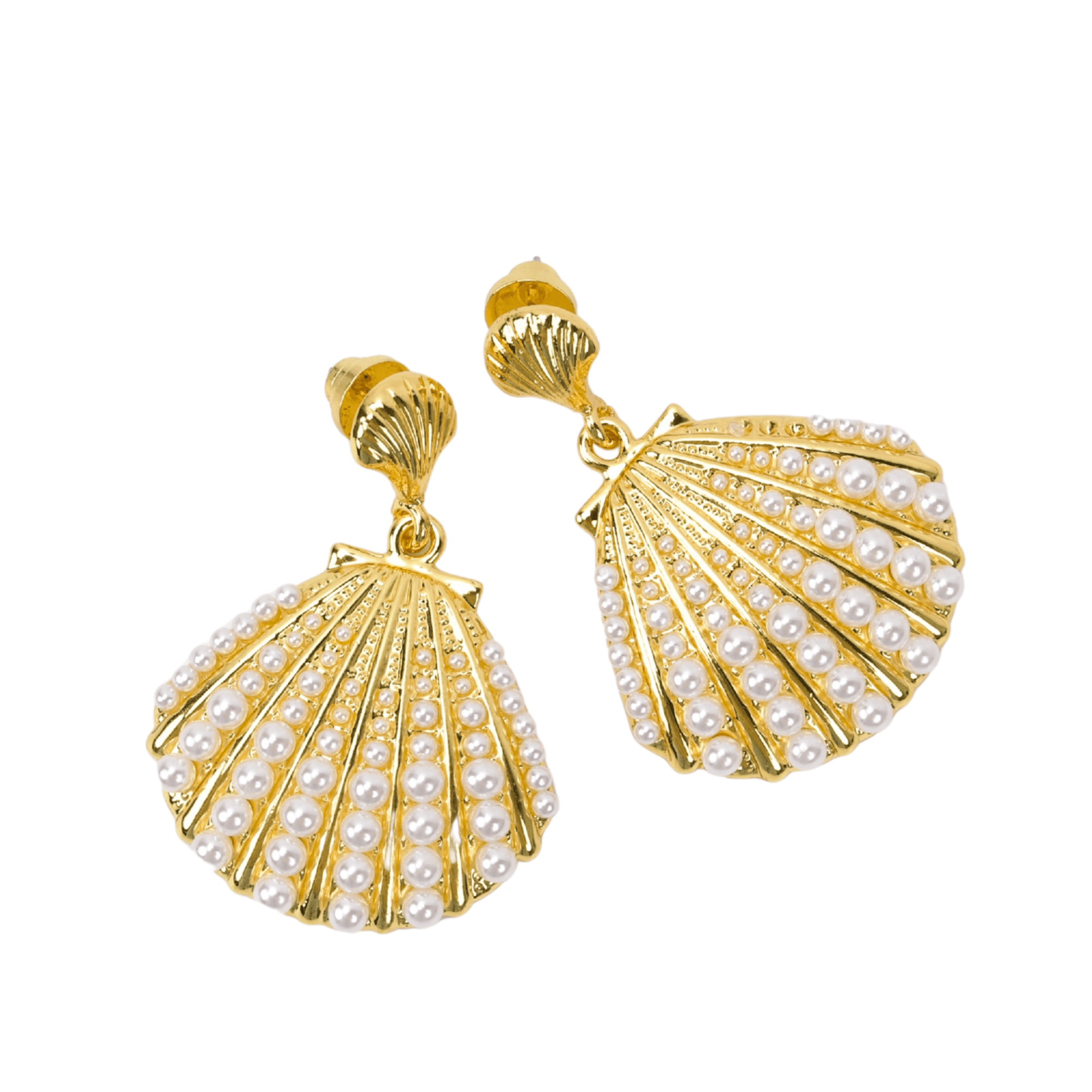 Azariah Pearl Shell Dangles,Earrings, Sassy Jones,