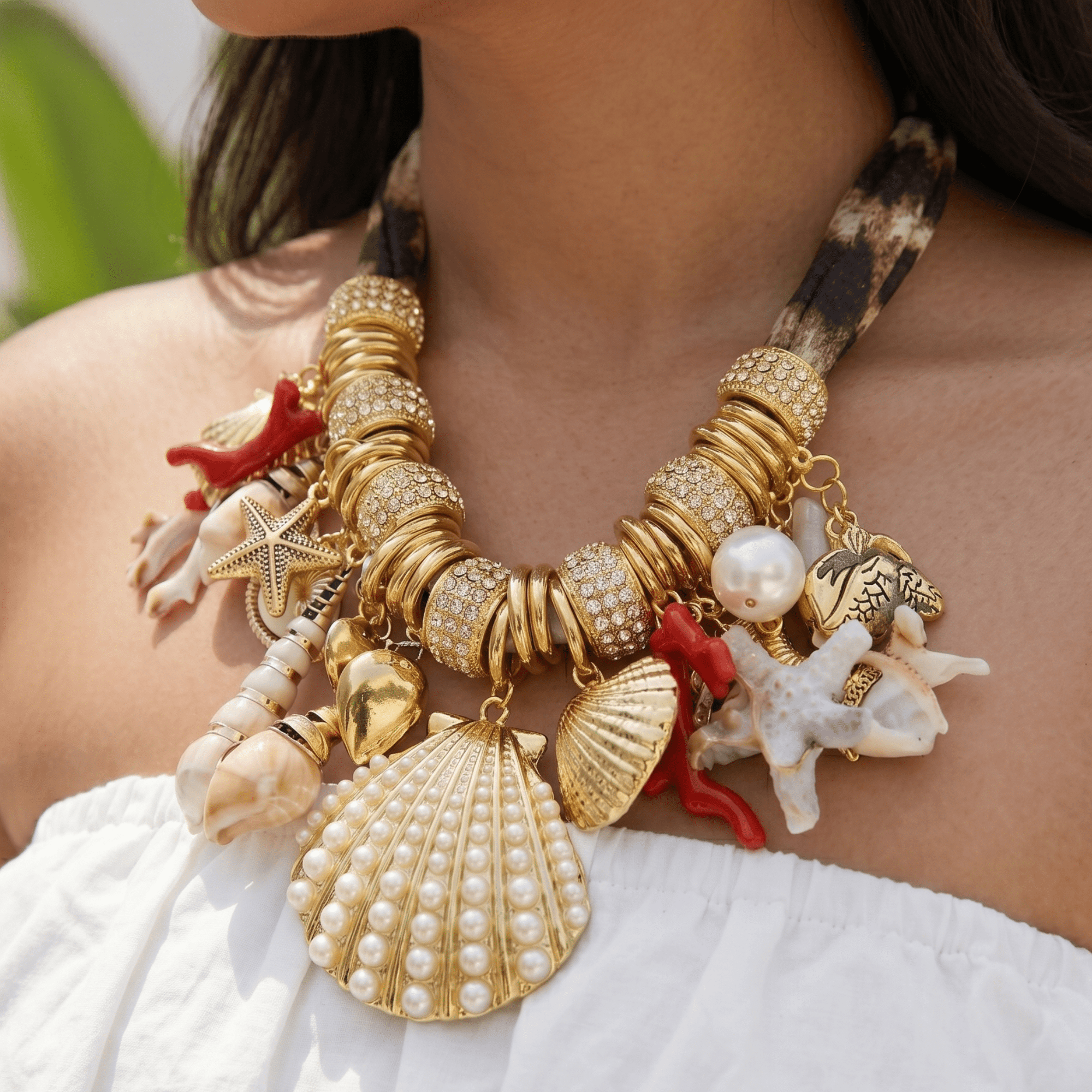 Azariah Seaside Charm Chain,Necklaces, Sassy Jones,