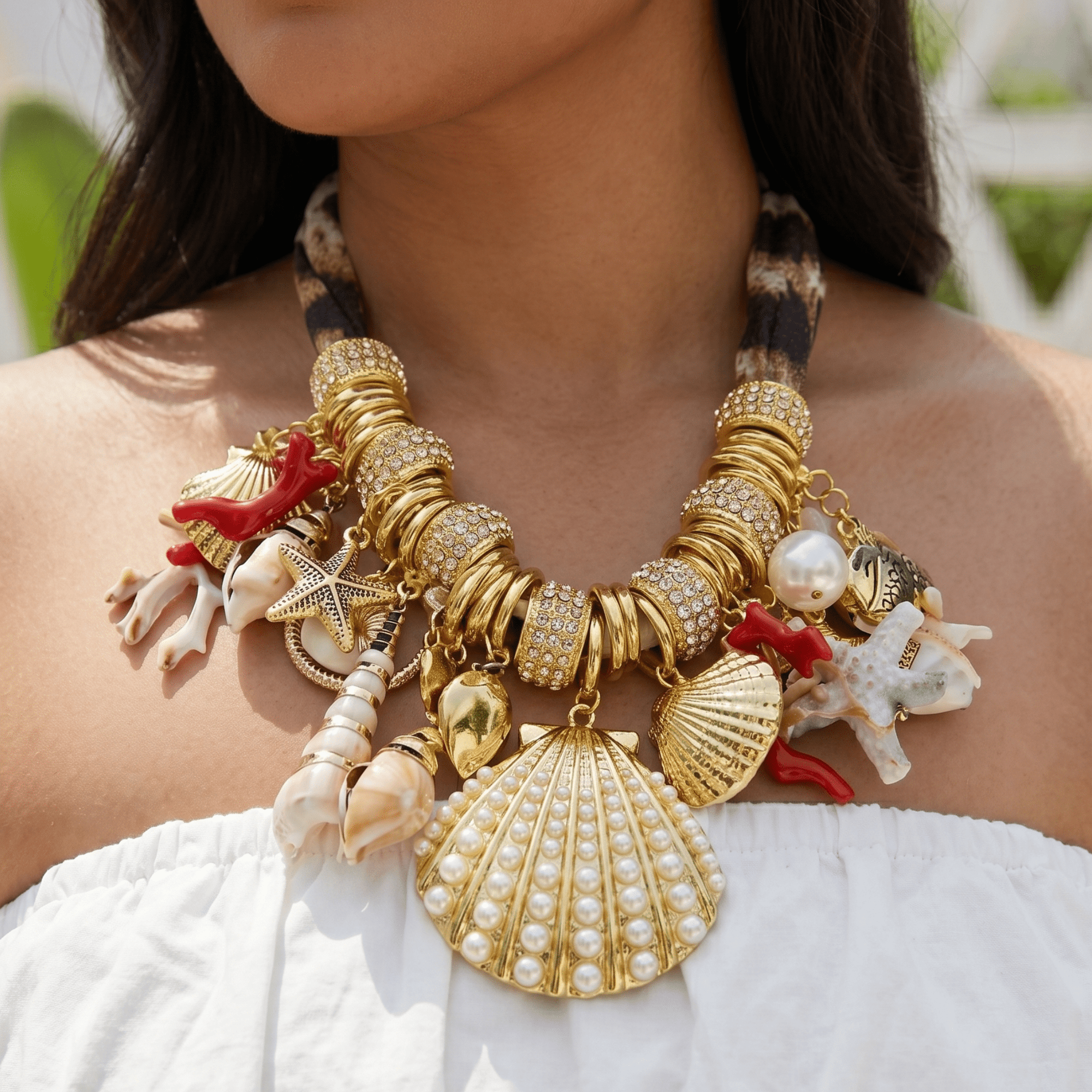 Azariah Seaside Charm Chain,Necklaces, Sassy Jones,