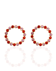 Babar 18k Crystal Studs - Pink Sorbet,Earrings, Sassy Jones,