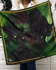 Black Panther Luxe Scarf 33" x 33",Scarves, Sassy Jones,