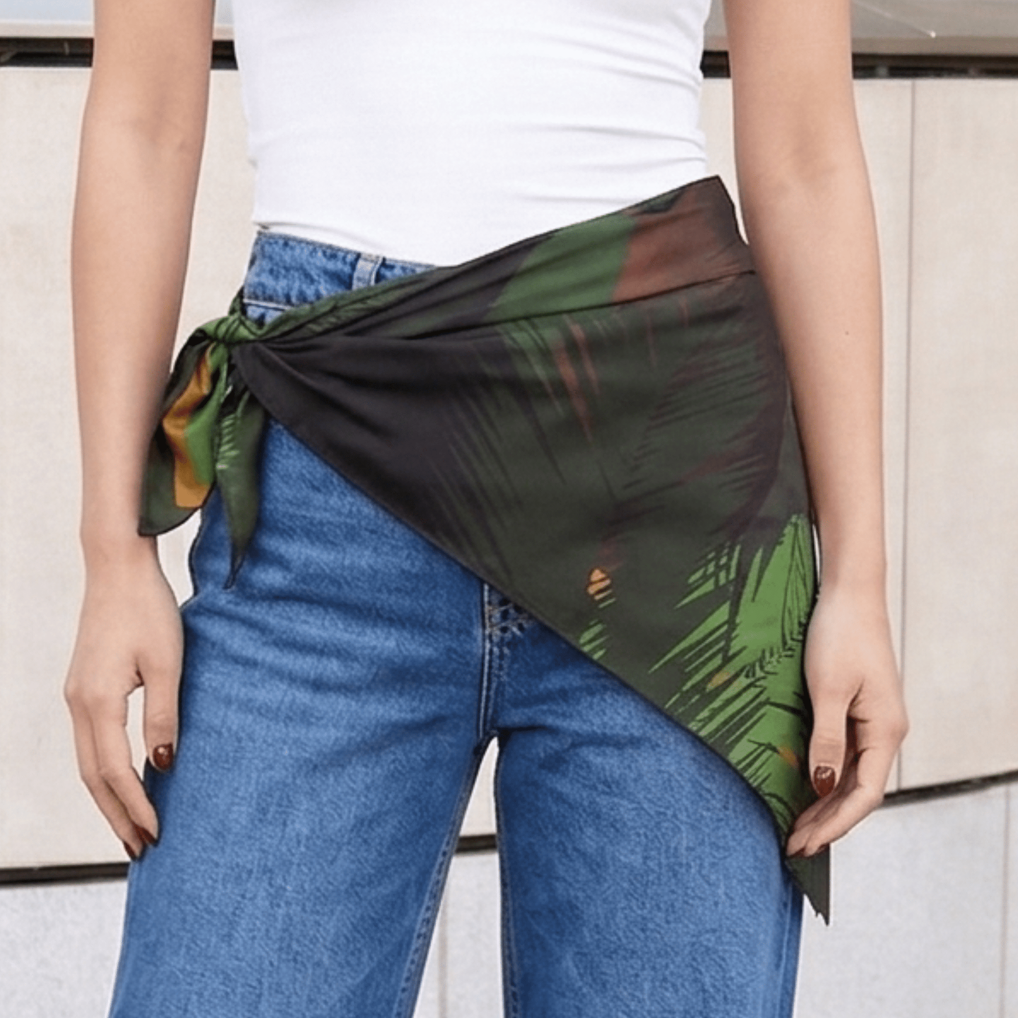 Black Panther Luxe Scarf 33" x 33",Scarves, Sassy Jones,