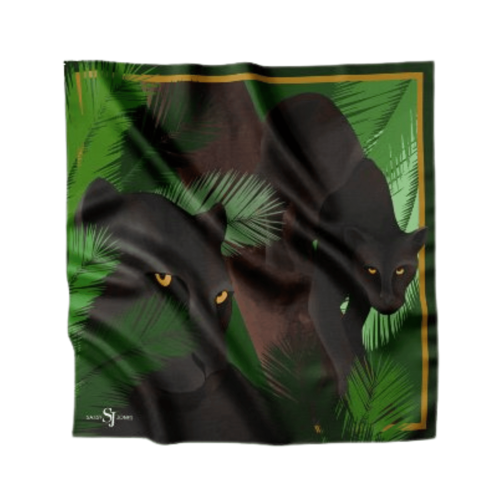 Black Panther Luxe Scarf 33" x 33",Scarves, Sassy Jones,