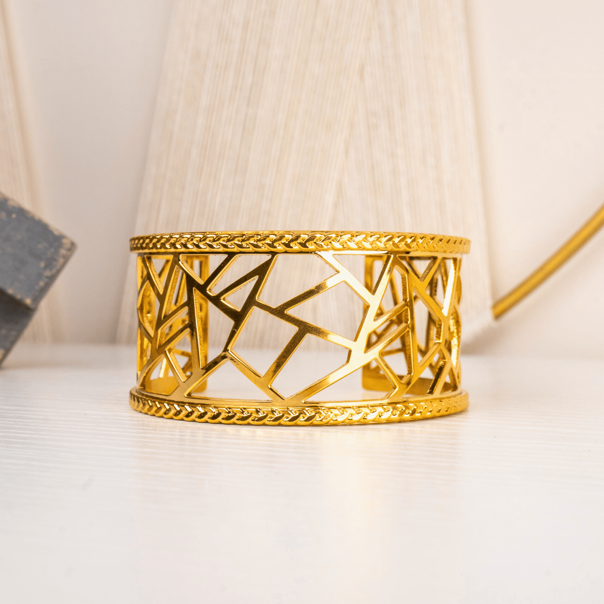 Braelynn 14K Adjustable Cuff,Bracelets, Sassy Jones,