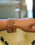 Brandy 5pc Bracelet Stack - Neutral,Earrings, Sassy Jones,