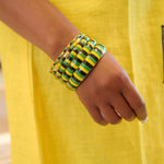 Brandy 5pc Bracelet Stack - Rasta,Earrings, Sassy Jones,