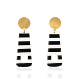 Brandy Dangles - B/W,Earrings, Sassy Jones,