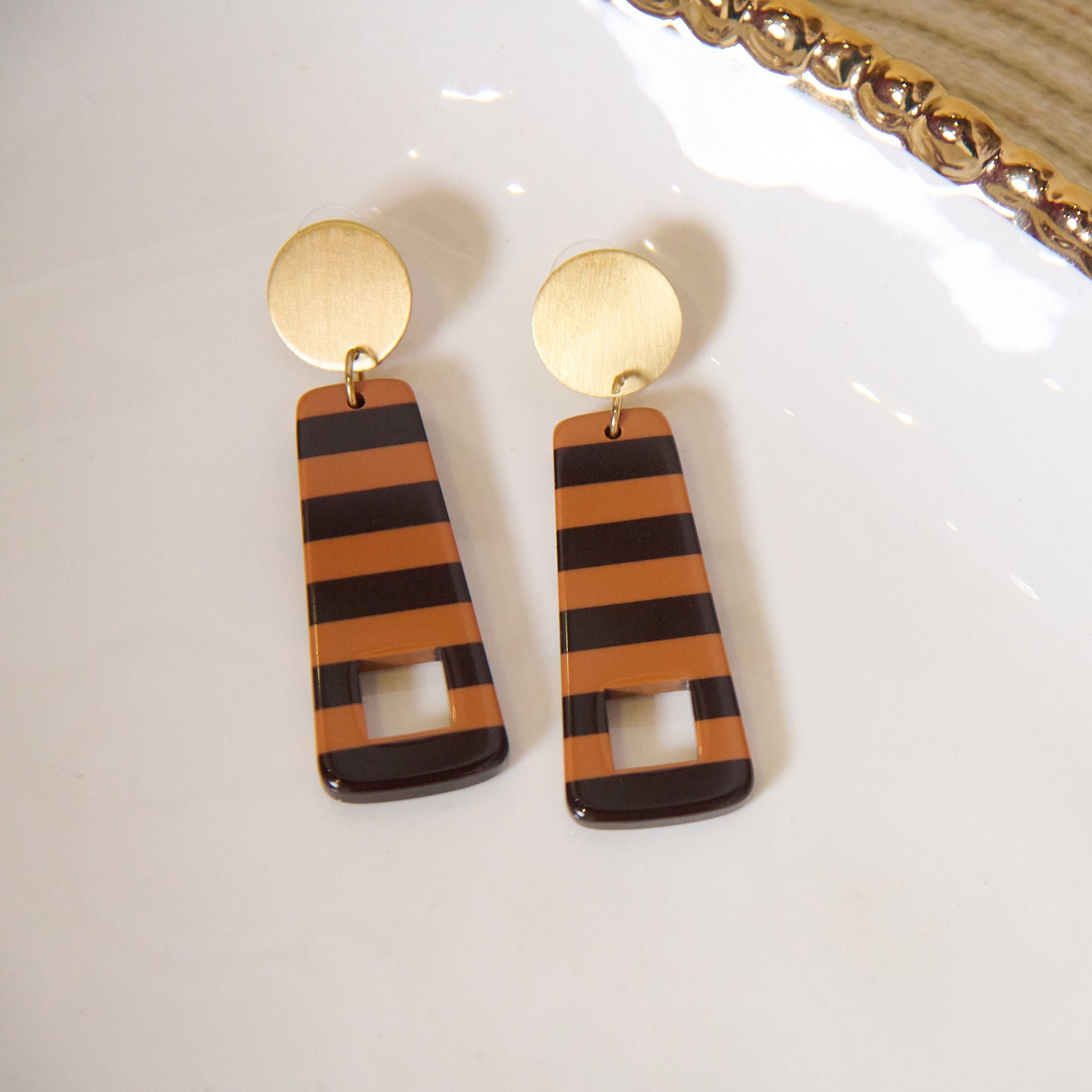 Brandy Dangles - Neutral,Earrings, Sassy Jones,