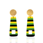 Brandy Dangles - Rasta,Earrings, Sassy Jones,