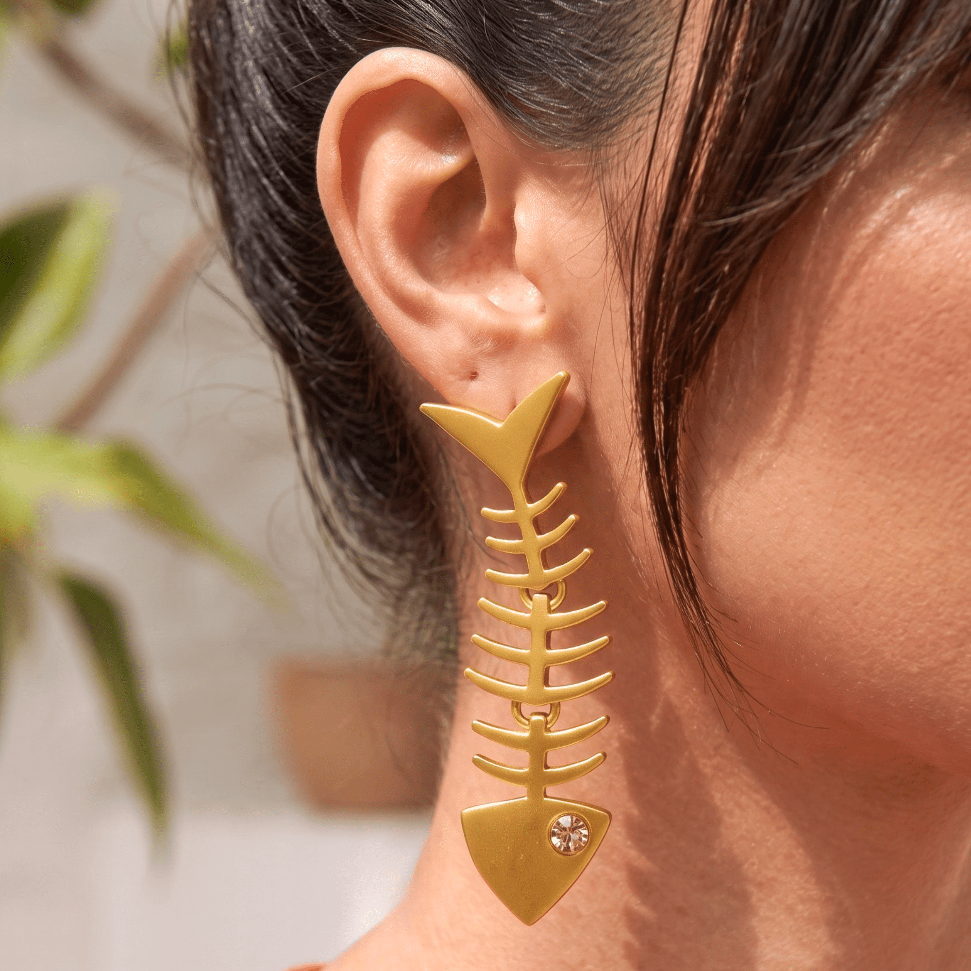 Caicos Fishbone Dangles,Earrings, Sassy Jones,