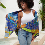 ﻿Caicos Silk Blend Oversized Scarf