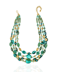 Caliope Cascading Chain - Green,Necklaces, Sassy Jones,