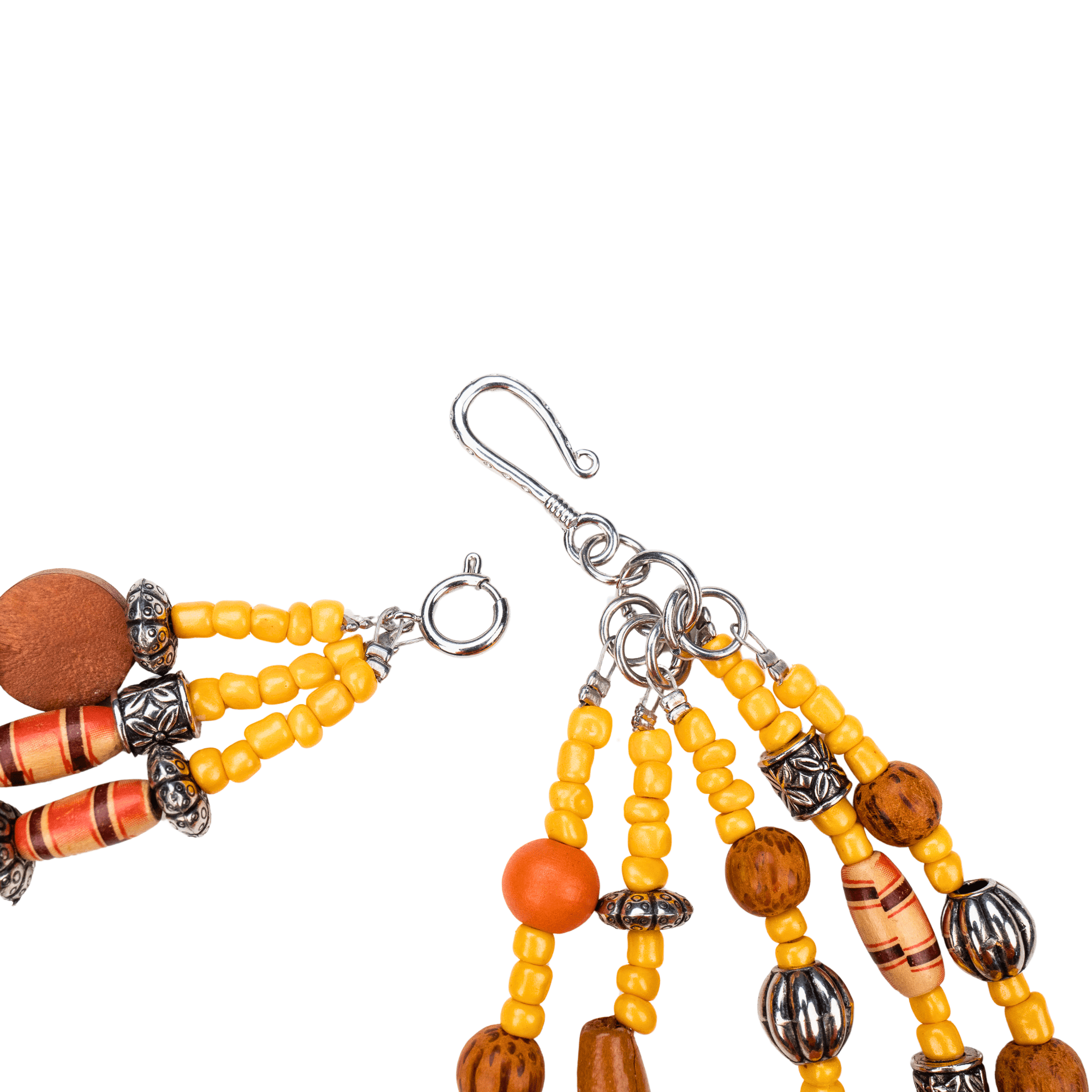 Caliope Cascading Chain - Orange,Necklaces, Sassy Jones,