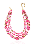 Caliope Cascading Chain - Pink,Necklaces, Sassy Jones,