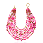 Caliope Cascading Chain - Pink,Necklaces, Sassy Jones,