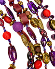 Caliope Cascading Chain (Removable Strand) - Purple,Necklaces, Sassy Jones,