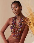 Caliope Cascading Chain (Removable Strand) - Purple,Necklaces, Sassy Jones,