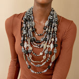 Caliope Cascading Chain (Removable Strand) - Tribal B/W