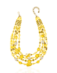 Caliope Cascading Chain - Yellow,Necklaces, Sassy Jones,