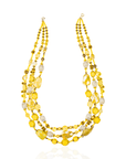 Caliope Cascading Chain - Yellow,Necklaces, Sassy Jones,