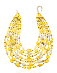 Caliope Cascading Chain - Yellow,Necklaces, Sassy Jones,