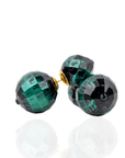 Caliope Double Studs - Green,Earrings, Sassy Jones,