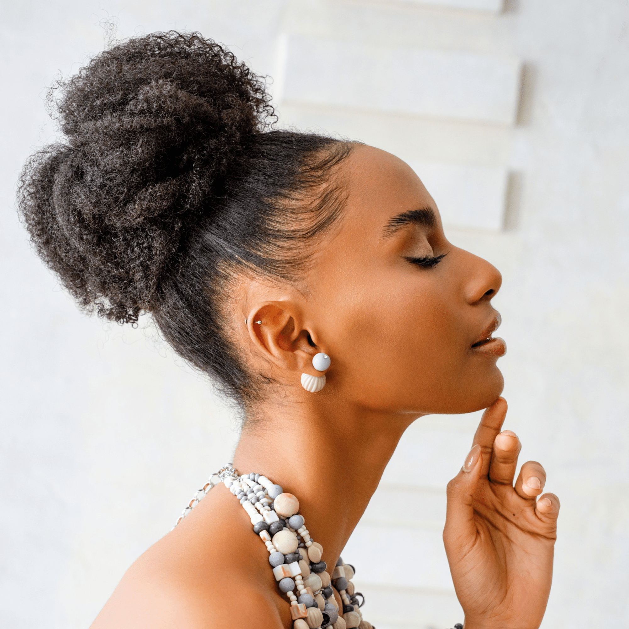 Caliope Double Studs - Modern Greige,Earrings, Sassy Jones,