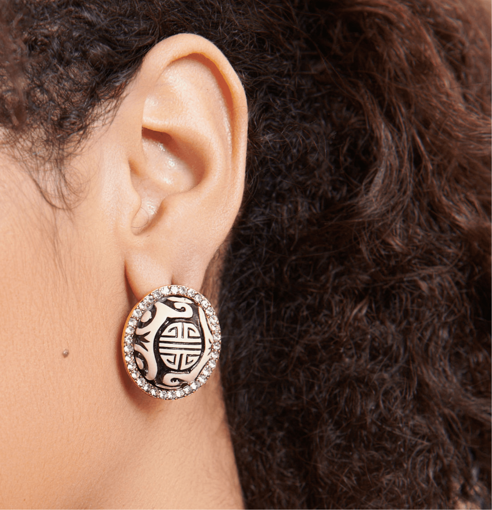 Caliope Sparkling Studs - Tribal,Earrings, Sassy Jones,