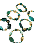 Caliope Stretch Bracelet Stack - Green,Bracelets, Sassy Jones,