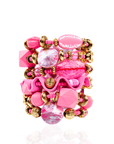 Caliope Stretch Bracelet Stack - Pink,Bracelets, Sassy Jones,