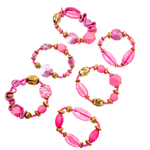 Caliope Stretch Bracelet Stack - Pink,Bracelets, Sassy Jones,