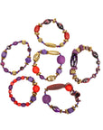 Caliope Stretch Bracelet Stack - Purple,Bracelets, Sassy Jones,