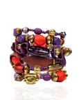 Caliope Stretch Bracelet Stack - Purple,Bracelets, Sassy Jones,