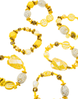 Caliope Stretch Bracelet Stack - Yellow,Bracelets, Sassy Jones,