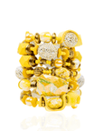 Caliope Stretch Bracelet Stack - Yellow,Bracelets, Sassy Jones,