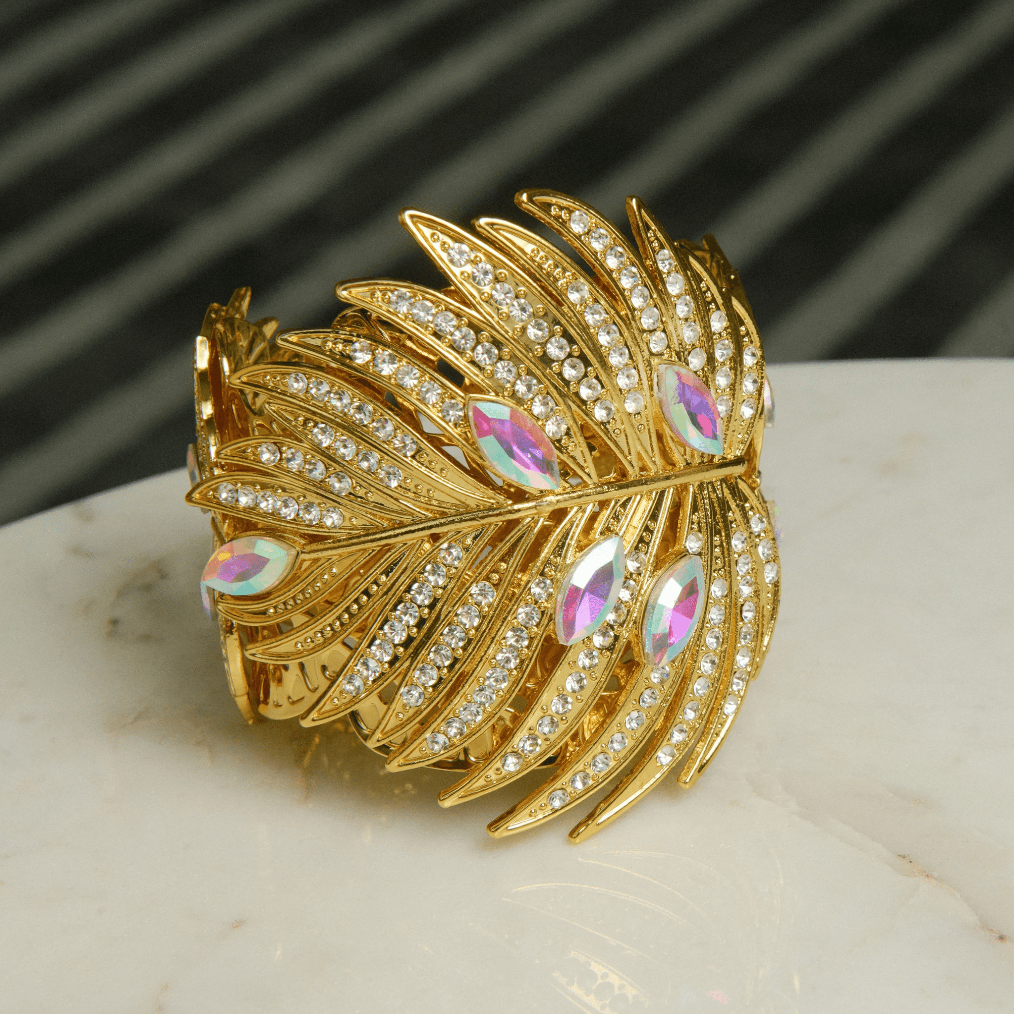 Calypso Palm Crystal Cuff,Bracelets, Sassy Jones,
