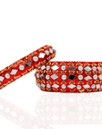 Chosen Pearl 2pc Bangle Stack - Red,Bracelets, Sassy Jones,