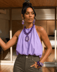 Chrysallis 2pc Stretch Stack - Grape Jelly,Bracelets, Sassy Jones,