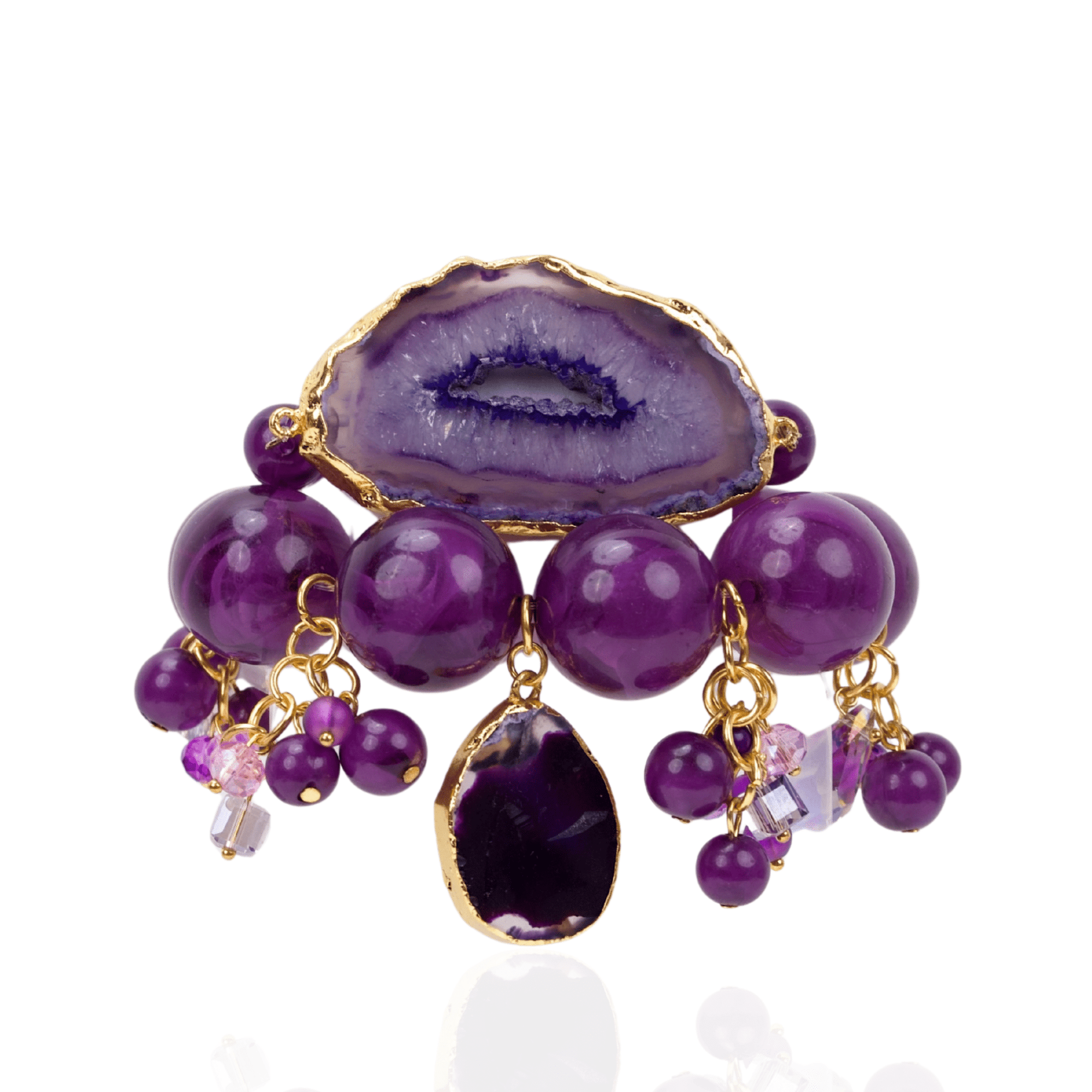 Chrysallis 2pc Stretch Stack - Grape Jelly,Bracelets, Sassy Jones,