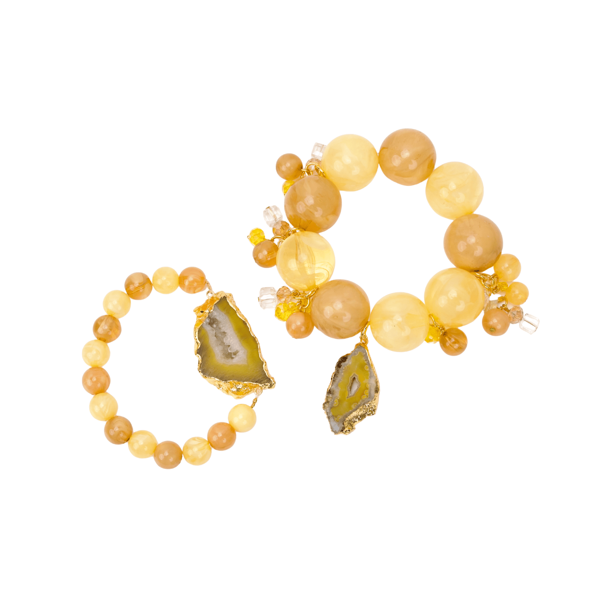 Chrysallis 2pc Stretch Stack - Lemon Sorbet,Bracelets, Sassy Jones,