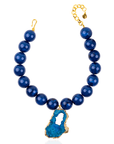 Chrysallis Agate Chunky Chain - Midnight Blue,Necklaces, Sassy Jones,