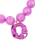 Chrysallis Agate Chunky Chain - Power Pink,Necklaces, Sassy Jones,